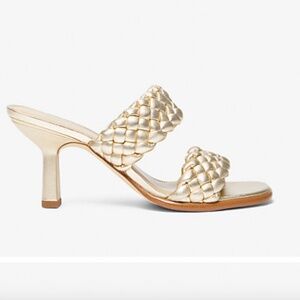 Michael Michael Kors Nadia Metallic Braided Mule SlipOn Shoes